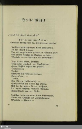 Stille Musik