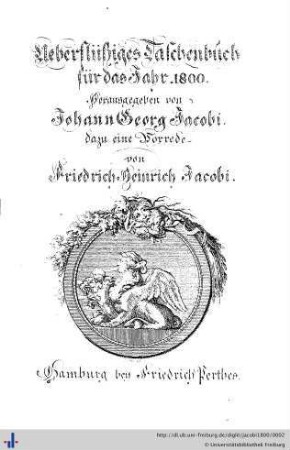 5/1800: Taschenbuch: für d. Jahr ...