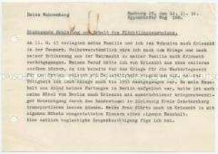 Erklärung zum Antrag auf Ausstellung eines Flüchtlingsausweis - Personenkonvolut