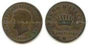 Italien, 3 Centesimi