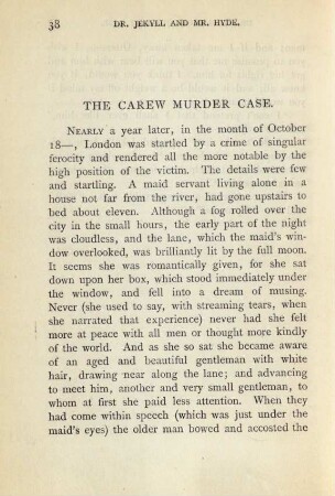The carew murder case