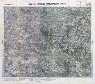 Reichskarte: Einheitsblatt 111 Meiningen-Ilmenau-Hildburghausen-Coburg