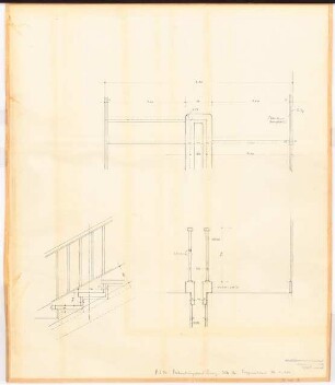 Reichsluftfahrtministerium, Berlin: Verbindungsbau: Treppe Details 1:10