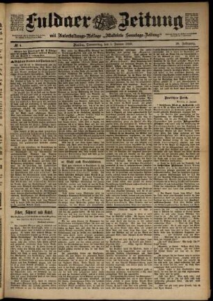 Ausgabe vom Donnerstag, den 05. Januar 1899.