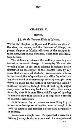 Chapter V. Motion.