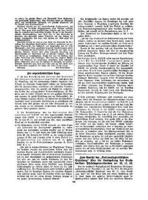 Zum Bericht der "Nationalsozialistischen Erziehung" über die Kundgebung des Großberliner Philologenverbandes am 16.11.33
