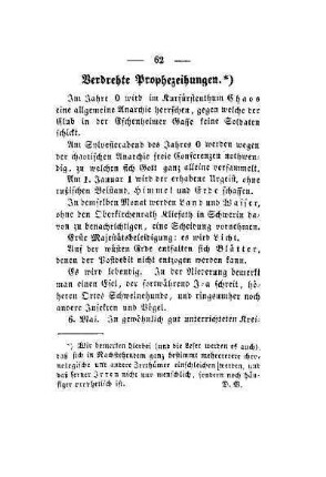 Verdrehte Prophezeihungen