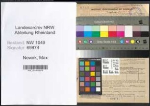 Entnazifizierung Max Nowak , geb. 23.08.1888 (Haendler)