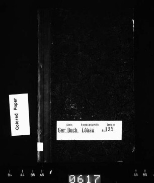 Hypothekenbuch von Goßwitz