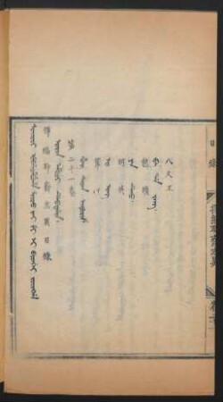 Joringga. Orin emuci debtelin = 目錄 第二十一卷