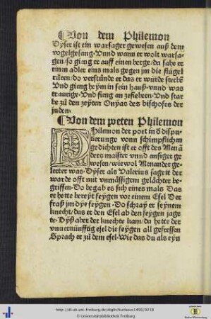 Von dem poeten Philemon