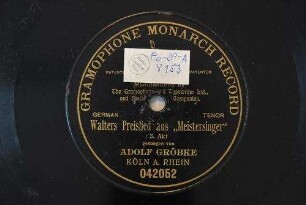 Walters Preislied aus "Meistersinger" 3.Akt