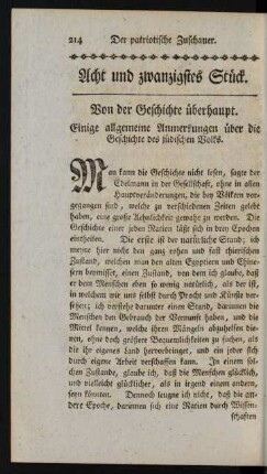 Acht und zwanzigstes Stück