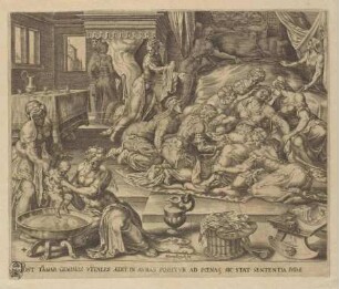 Die Geburt von Perez und Serach, Blatt 4 aus der Folge "Die Geschichte von Juda und Tamar"