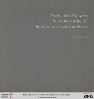 Polscy wiedeńczycy w “Pamiętnikach” Kazimierza Chłędowskiego