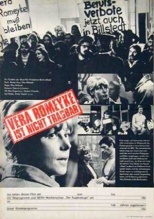 Vera Romeyke ist nicht tragbar