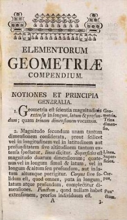 Elementorum geometriae et trigonometriae compendium