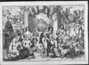 Blatt (2) aus "Schouburgh der Nederlandse Veranderingen..." - Geschichte der Vereinigten Provinzen der Niederlande in Form von "historischen Sinnbildern"