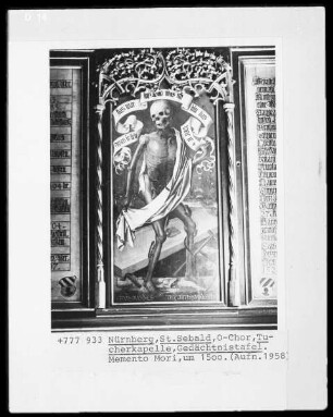 Gedächtnistafel, Memento Mori