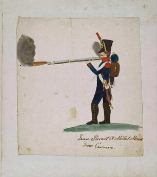 Jean Piecart bzw. Michel Morent, französischer Kanonier der Marine-Artillerie, um 1812