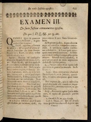 657-664, Examen III