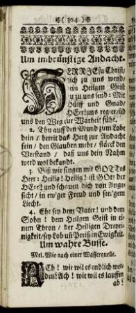 Geistreiche Gesänge vor der Beicht.