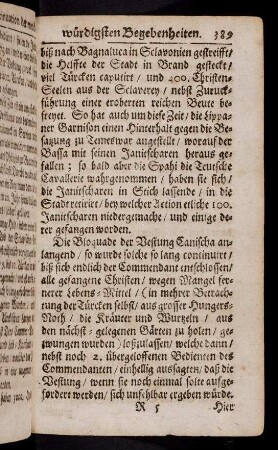 389-399, Die Bloquade der Vestung Canischa anlangend ...
