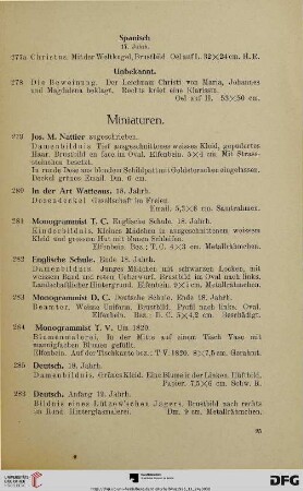 Miniaturen (Nr. 279-289)