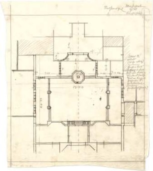 Pfann, Paul; München - Theresienhöhe; Ausstellung München 1908 - Teilgrundriss