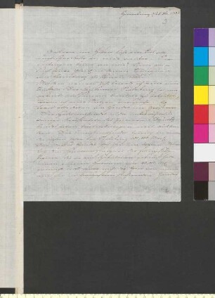 Brief von Stein, Gottlob Friedrich Konstantin von an Goethe, Johann Wolfgang von