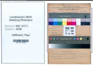 Entnazifizierung Paul Hoffmann , geb. 28.06.1897 (Versandleiter)