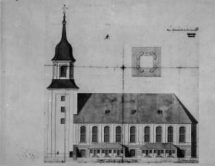 Entwurf für die Paulikirche (Neue Sankt Johanniskirche)
