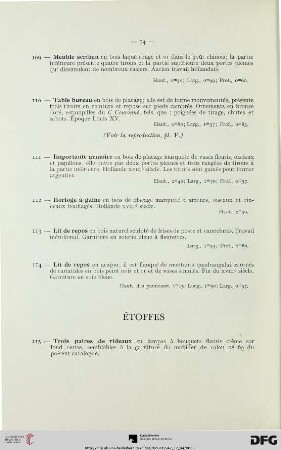 Étoffes (Nr. 115)