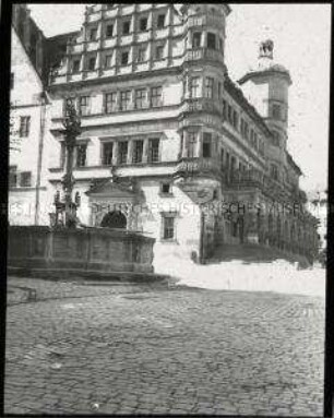 Das Rathaus von Rothenburg ob der Tauber