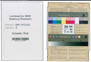Entnazifizierung Ruth Schaefer , geb. 20.02.1922 ()