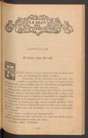 Capítulo LIX - El último deseo del rajá