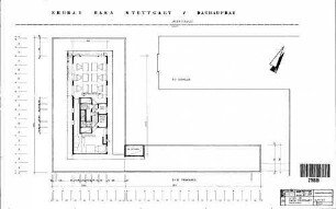 Stuttgart Hbf: Verkleinerung Neubau der Basa Dachaufbau Blatt Nr.7 Nebengeb. Basa