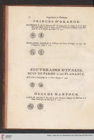 Souverains D'Italie