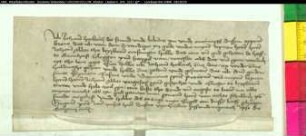 Lehnsrevers des Johann Hoberch für den Abt von Liesborn wegen des Hofs zu Gronhorst im Kirchspiel Wadersloh. ipso die Gorgonii