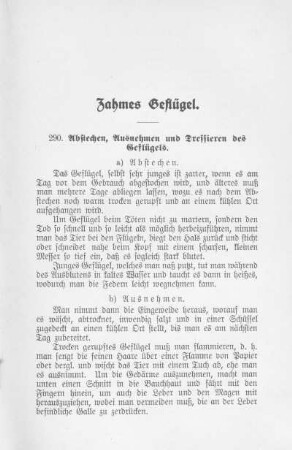 Zahmes Geflügel.