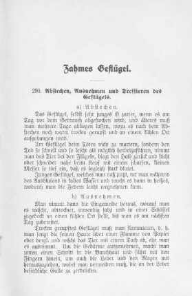 Zahmes Geflügel.