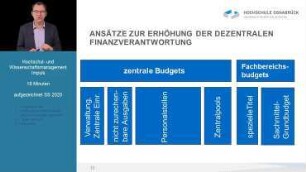 Wie kann man Budget-Verantwortung an Hochschulen dezentralisieren?