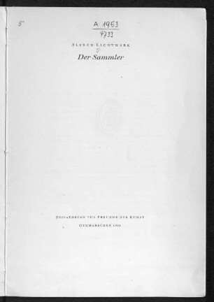Der Sammler