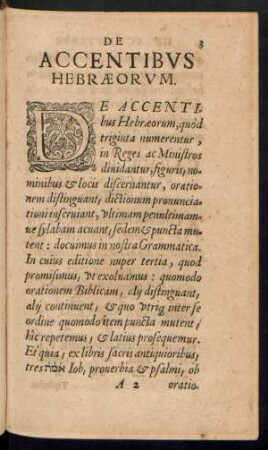 De Accentibus Hebraeorum.