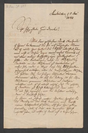 Brief an Carl Friedrich Rungenhagen : 05.05.1840
