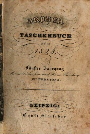 Orphea : Taschenbuch für .... 5. 1828