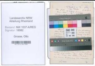 Entnazifizierung Otto Grosse , geb. 00.00.0000 ()