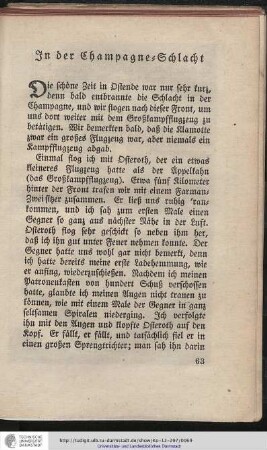 In der Champagne-Schlacht