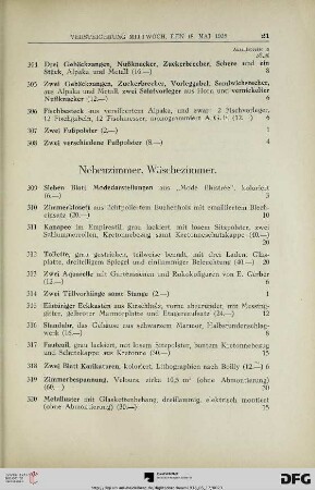 Nebenzimmer, Wäschezimmer (Nr. 309-464)
