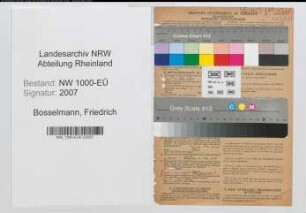 Entnazifizierung Friedrich Bosselmann, geb. 16.03.1897 (Kaufm.Angest.)